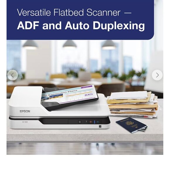 Epson DS-1630 Flatbed Scanner With 50-Page ADF & Auto Duplexing - Up To 25 ppm - - Picture 5 of 9